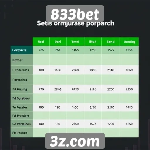 Comparativa entre 833bet e concorrentes do setor