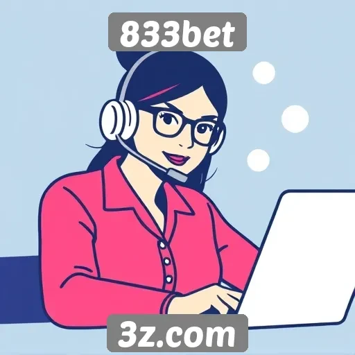 Interação e suporte ao cliente da 833bet